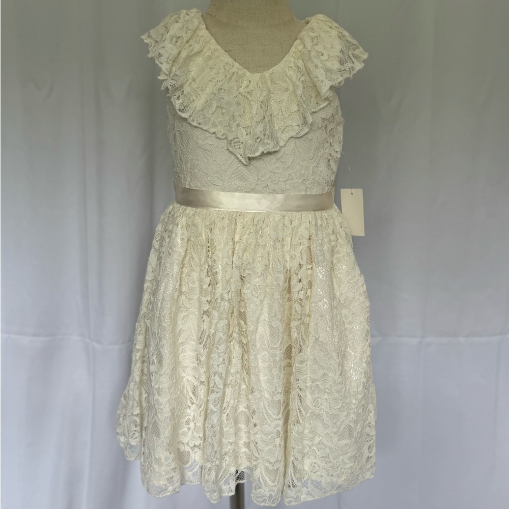 Zenzi Cream Lace Dress